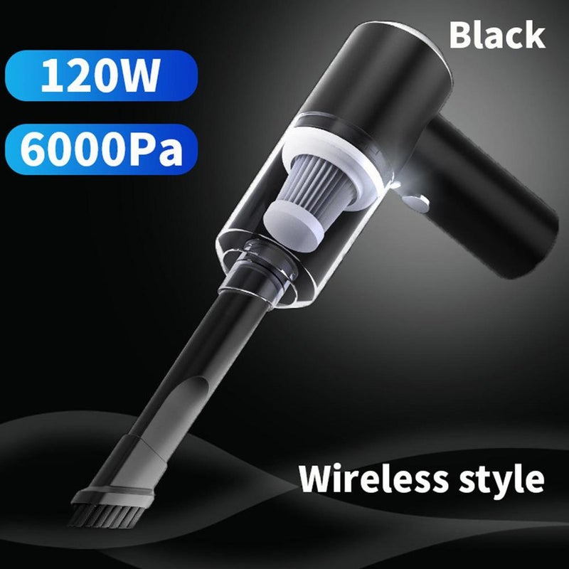 Handheld Car Vacuum Cleaner, 4000Pa Vacuum Cleaner and Air Duster,Powerful Suction Small Mini Dusts Buster with USB Portable Vacuums Cleaners,Multi-Nozzles for Car, Home, Office, Pet - Image 4